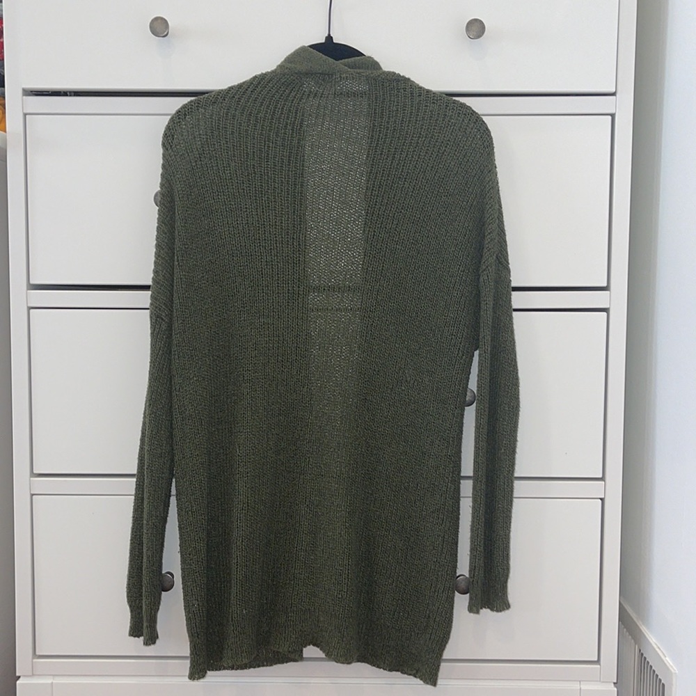 Green Knit Cardigan - Picture 2 of 3